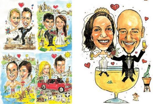 Caricatures for Weddings